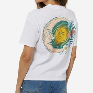 O'Neill White Graphic Crop Top